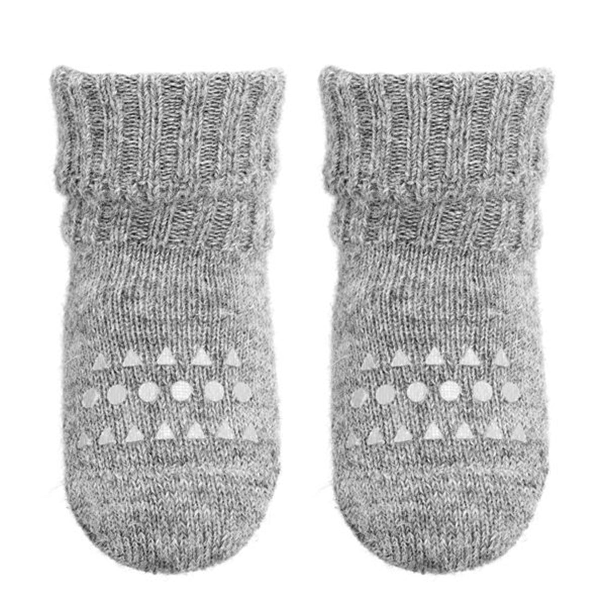 GObabyGO Alpaca Non-Slip Socks Grey Melange