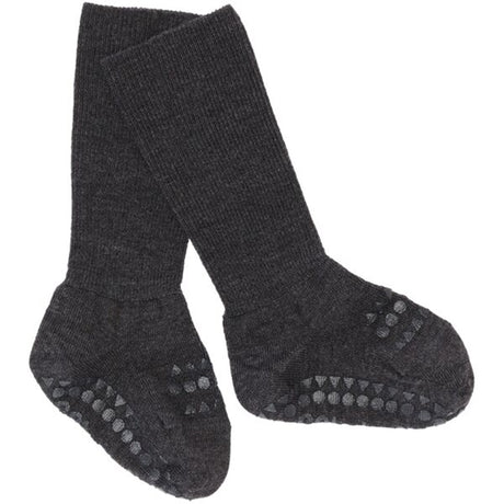 GObabyGO Wool Socks Dark Grey Melange