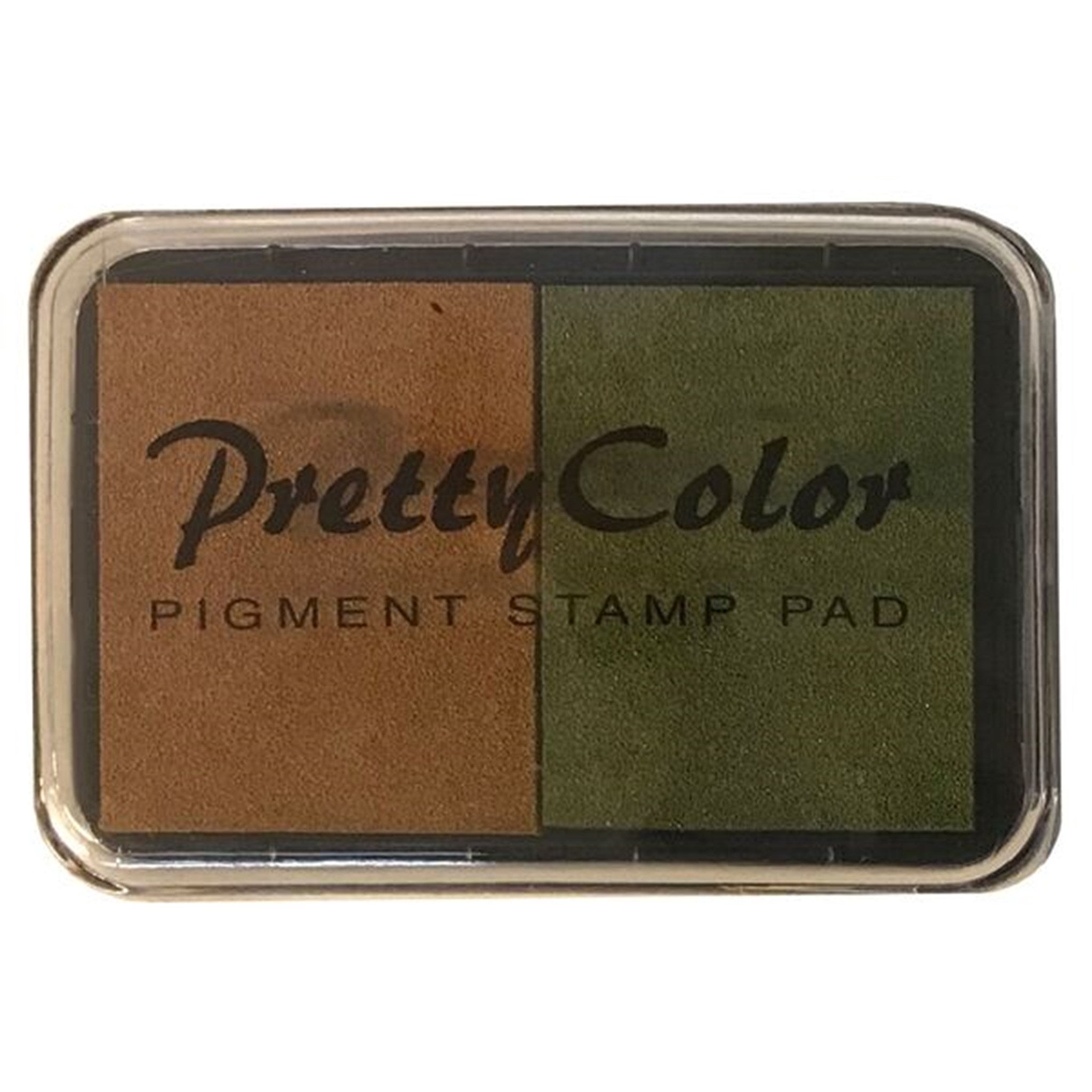 Goki Pigment Stamp Pad Brown/Army Green