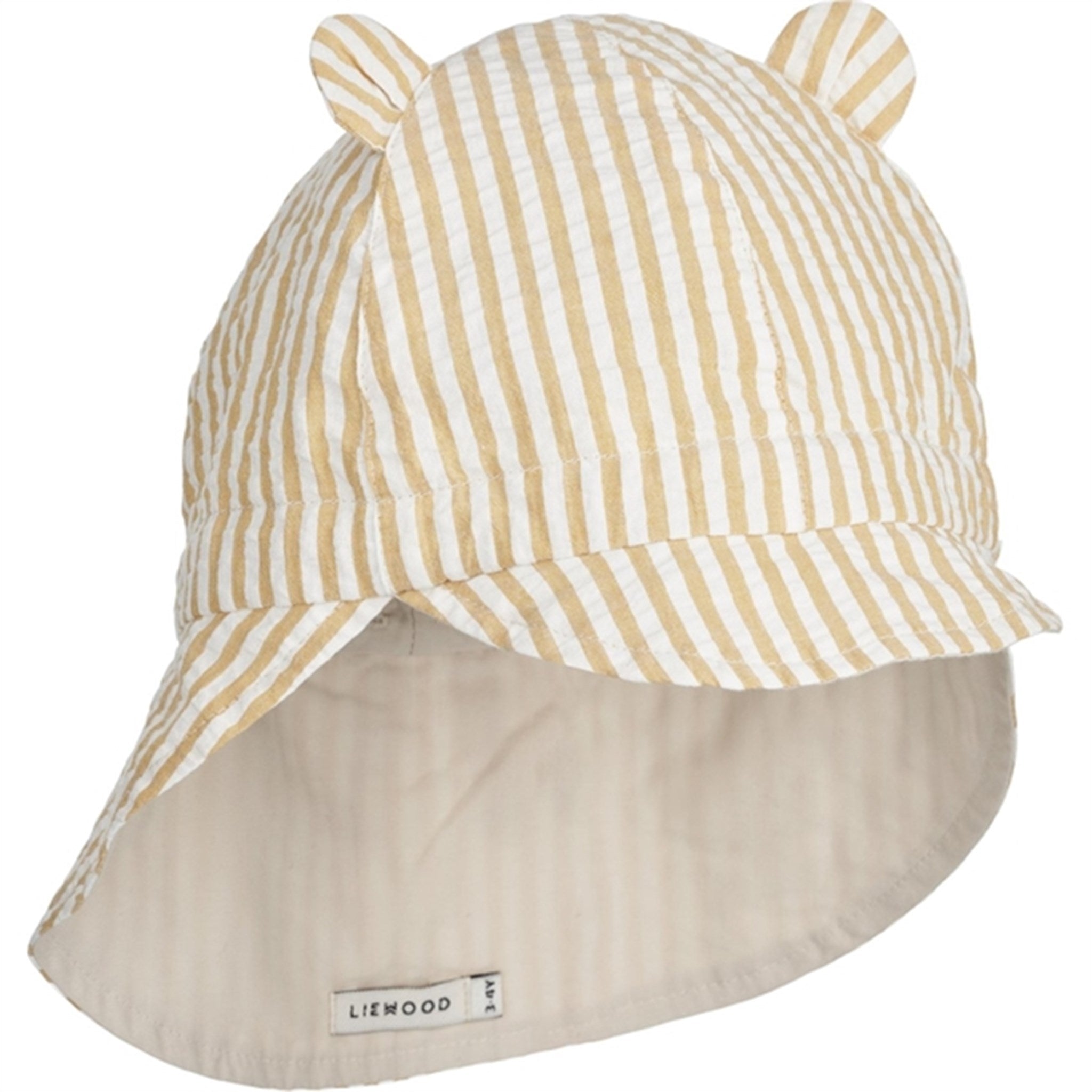 Liewood Gorm Sun Hat Stripe Yellow Mellow/Créme