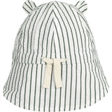Liewood Gorm Sun Hat Stripes Garden Green/Creme De La Creme