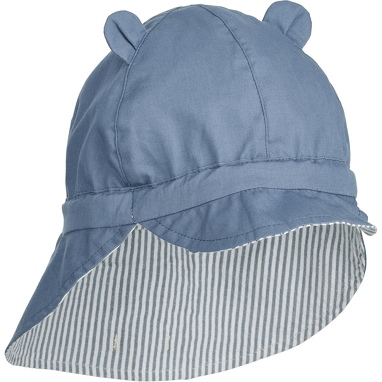 Liewood Gorm Sun Hat Stripe Blue Wave/Creme De La Creme
