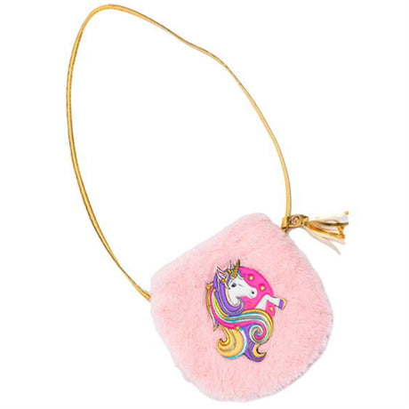 Great Pretenders Fluffy Pink Unicorn Purse