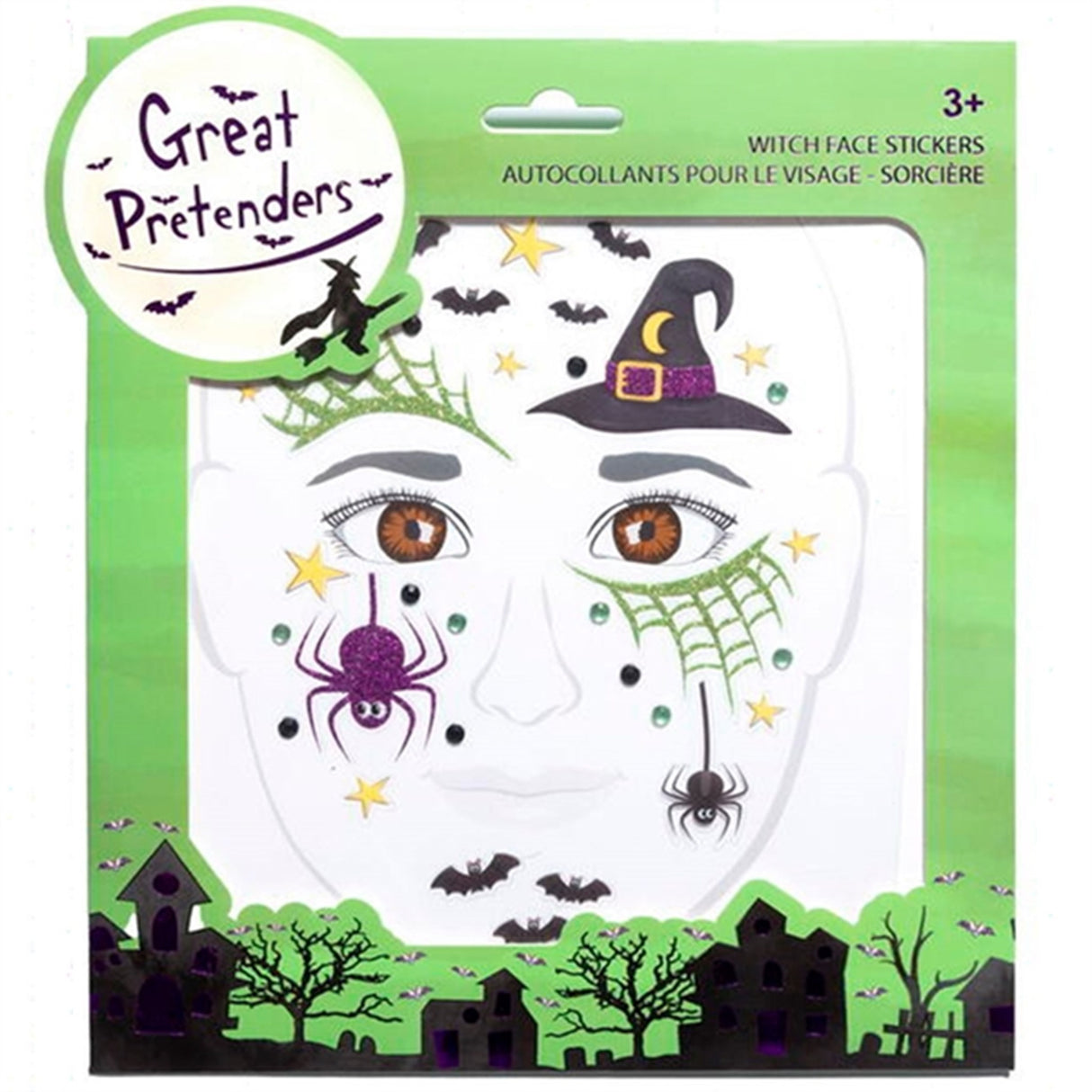 Great Pretenders Witch Face Stickers