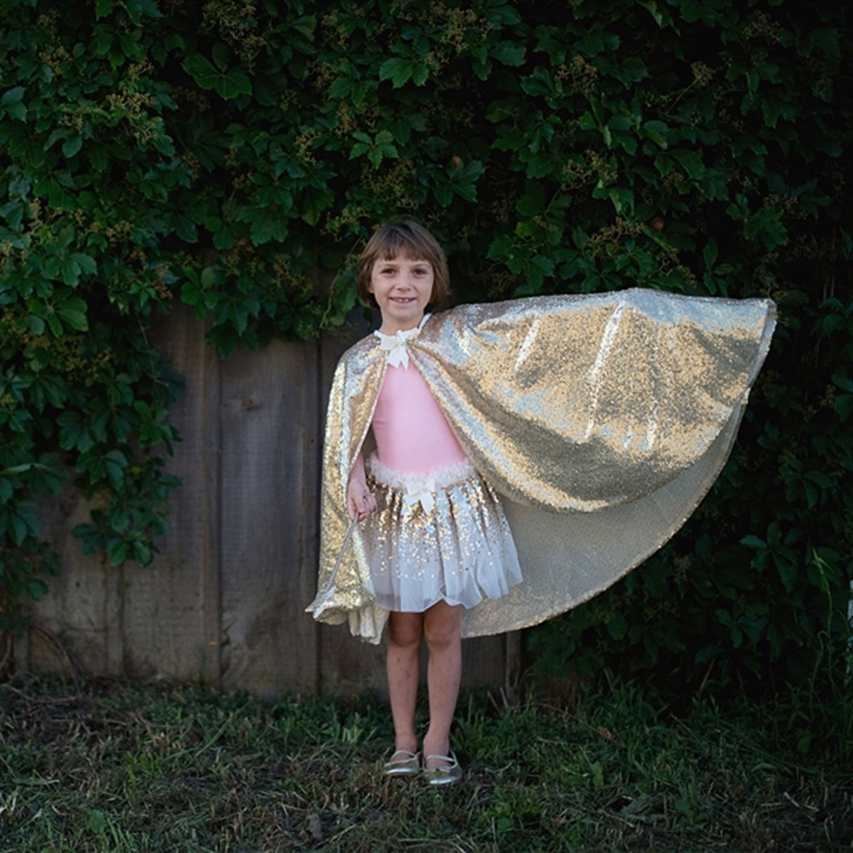 Great Pretenders Gracious Gold Sequins Cape