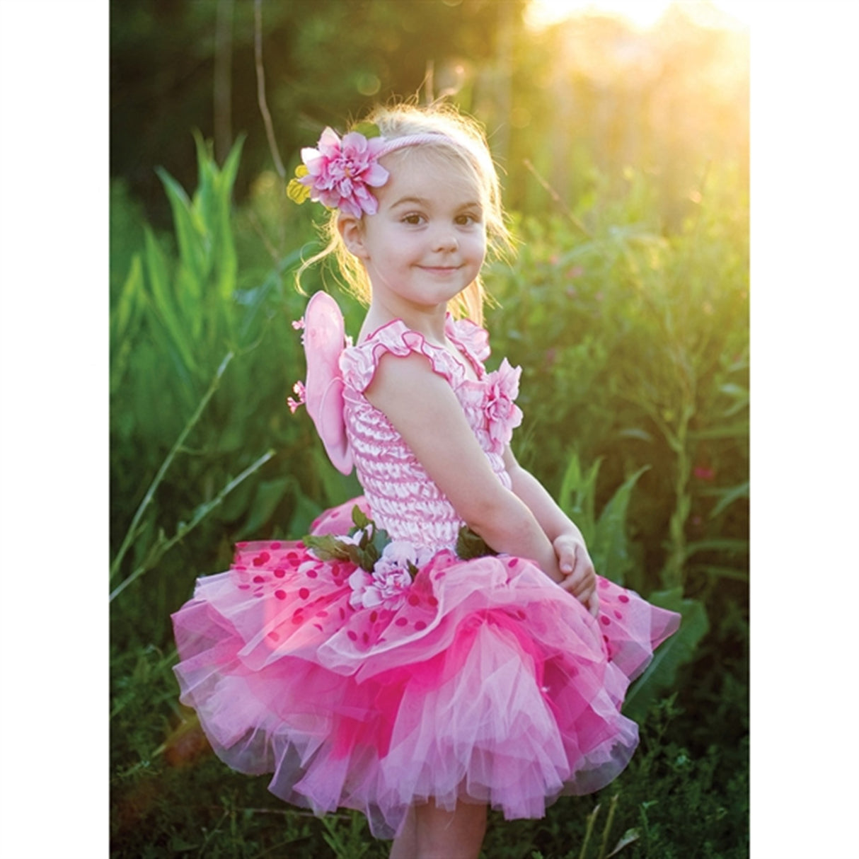 Great Pretenders Fairy Blooms Deluxe Dress & Wings Pink