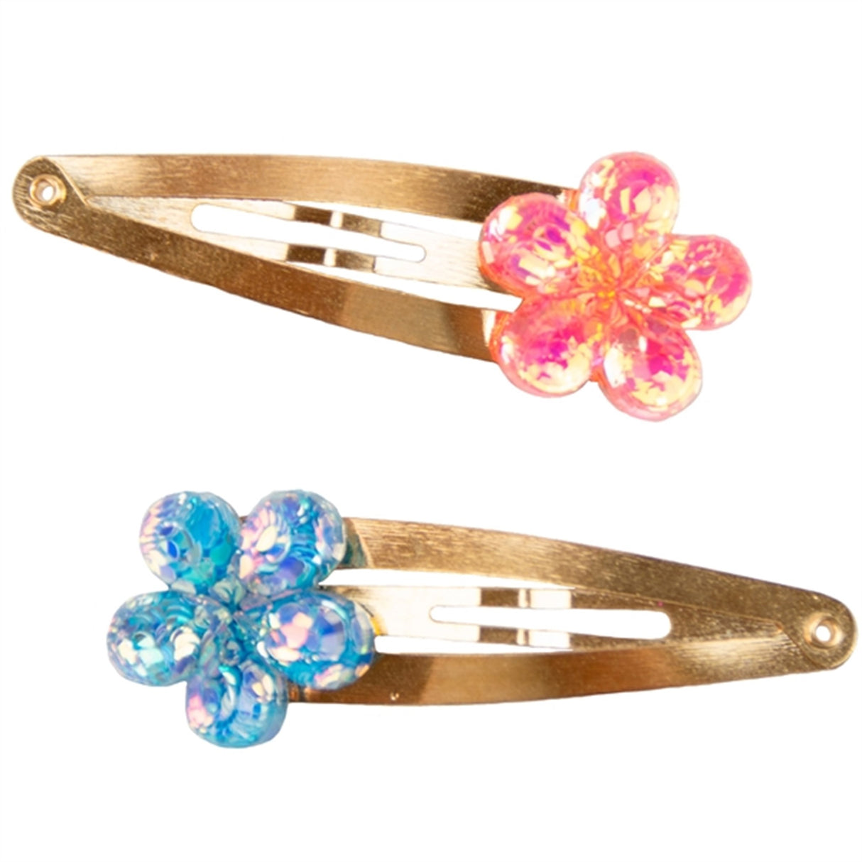 Great Pretenders Shimmer Flower Hairclips