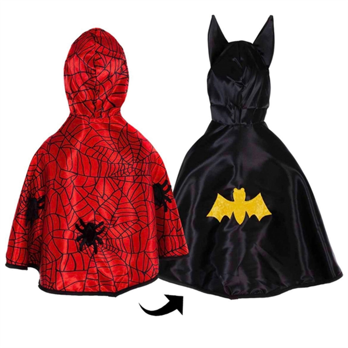 Great Pretenders Baby Reversible Spider Bat Cape