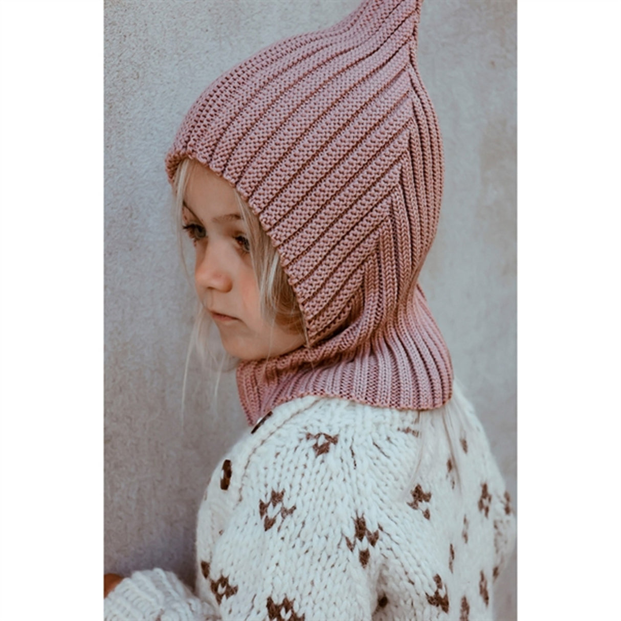 Huttelihut Wool Pixie Bacalava Dusty Rose 4