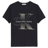 Calvin Klein Lined Monogram T-Shirt Black