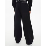 Calvin Klein Logo Tape Punto Strik Pants Black 4