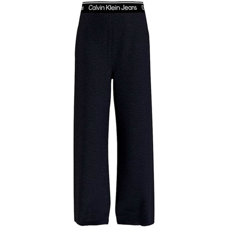 Calvin Klein Logo Tape Punto Strik Pants Black