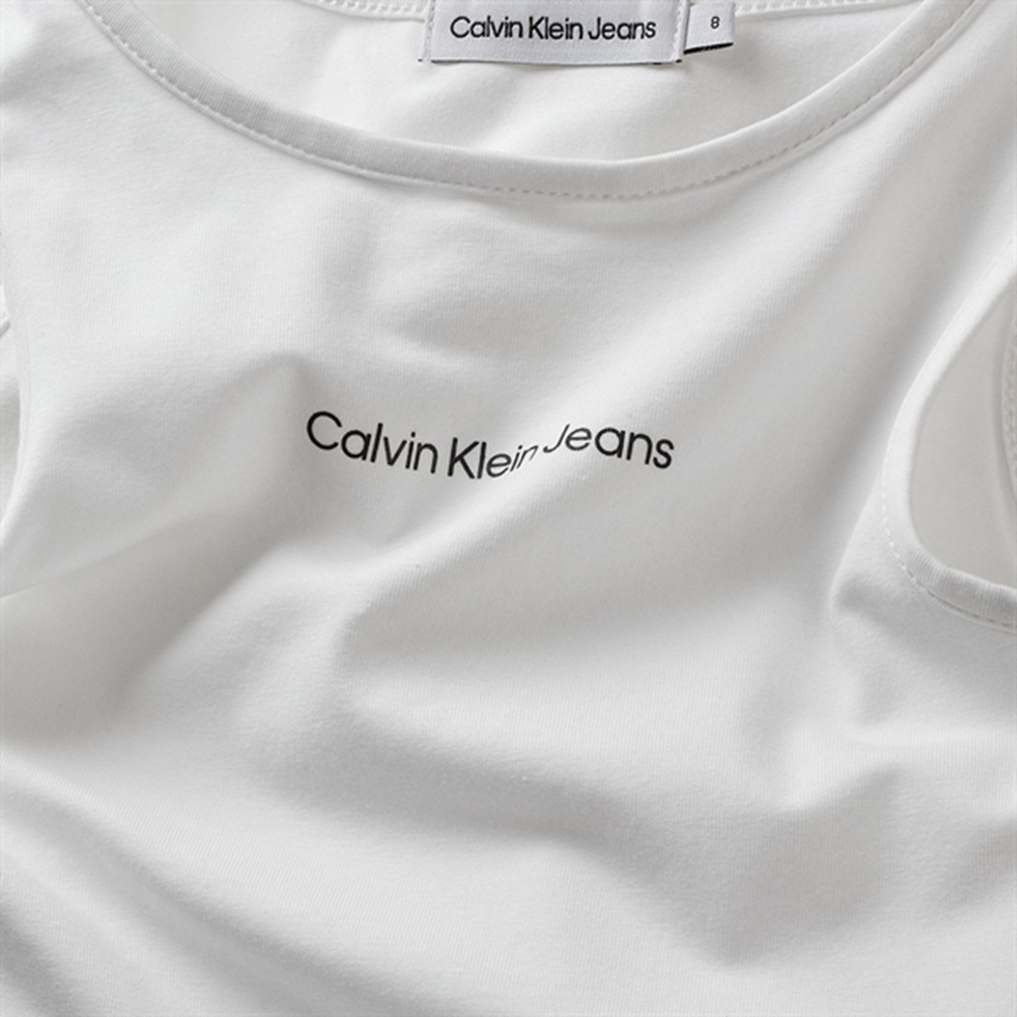 Calvin Klein Logo Tank Top Bright White 2