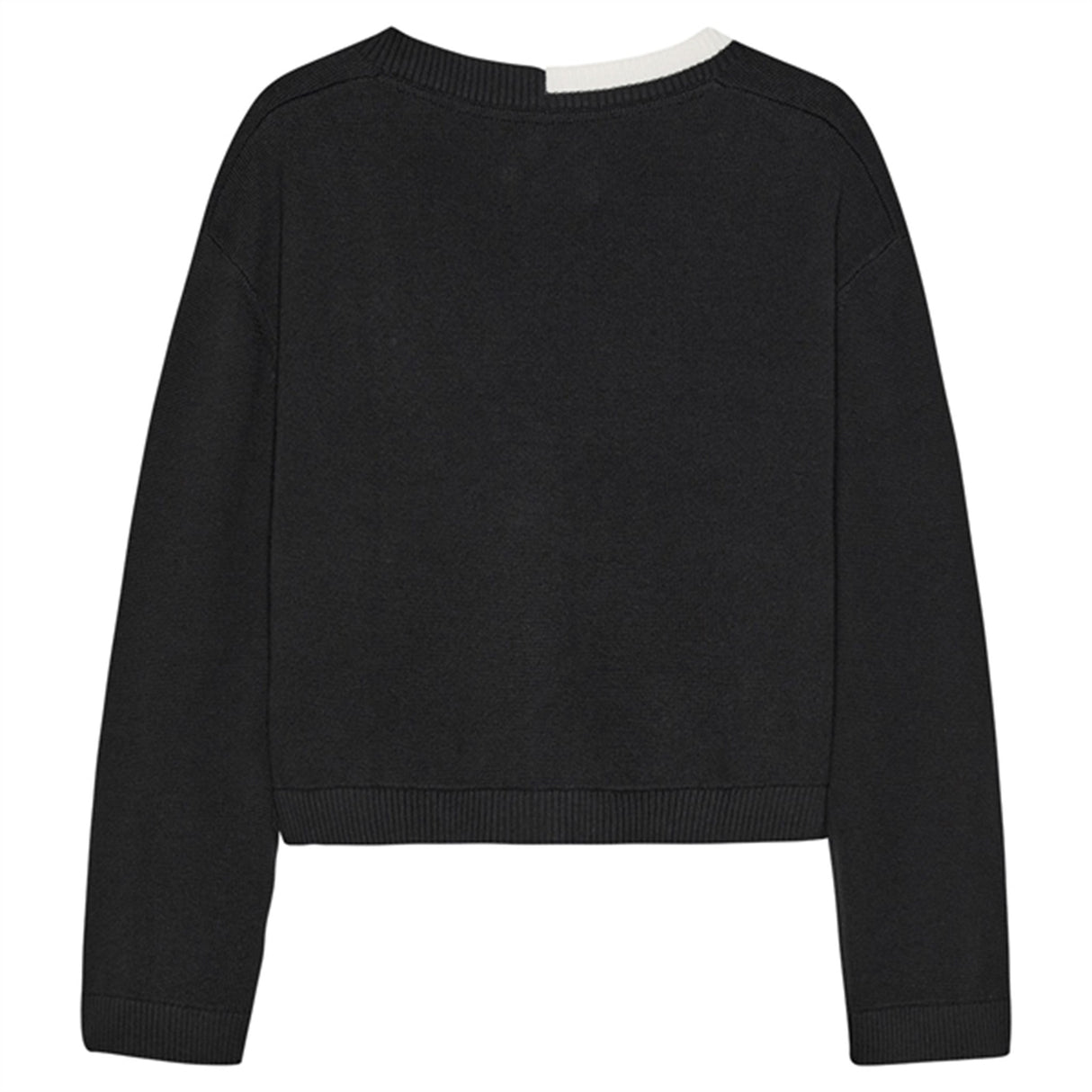 Calvin Klein Contrast Knit Cardigan Ck Black 3