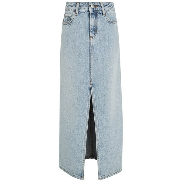 Calvin Klein Denim Maxi Skirt Powder Blue