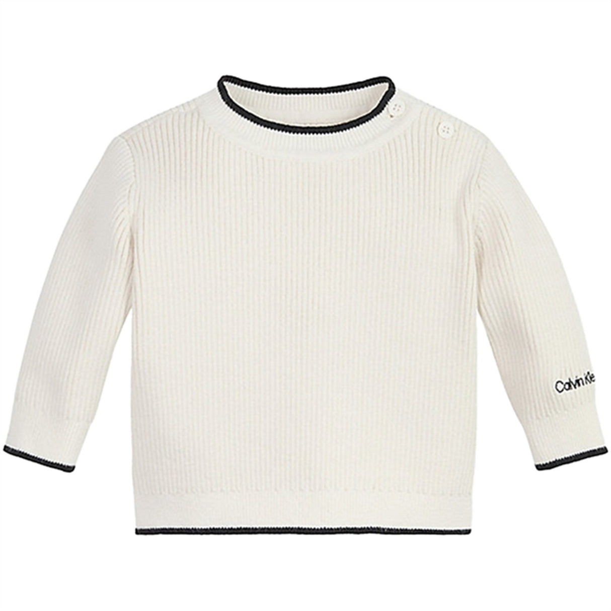 Calvin Klein Contrast Knit Ivory