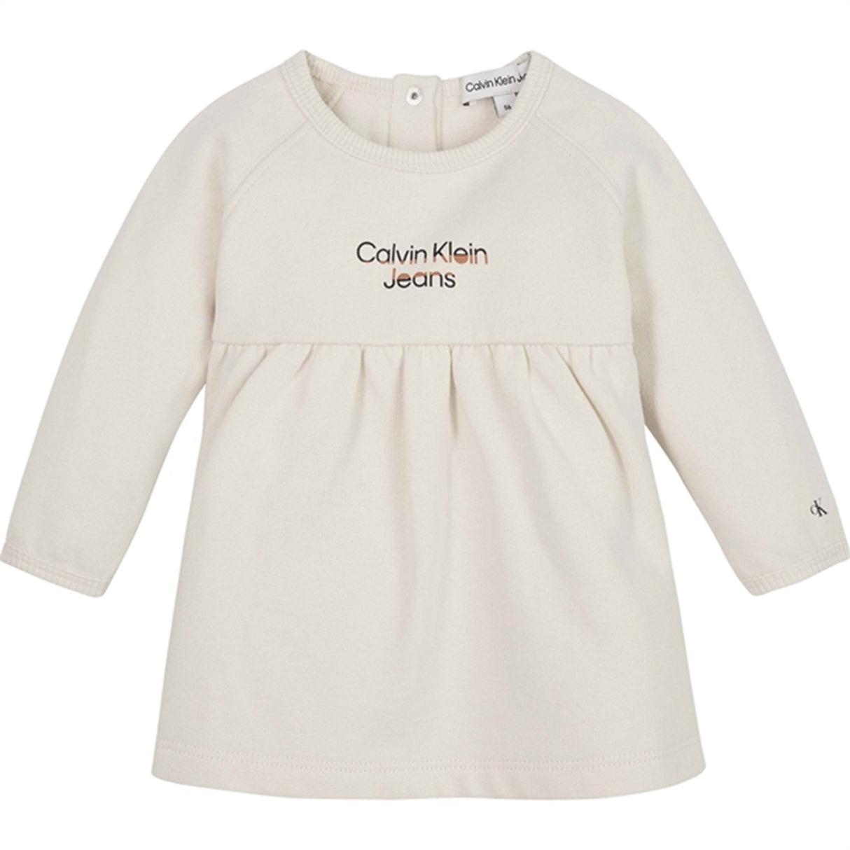 Calvin Klein Hero Logo Fleece Dress Whitecap Gray