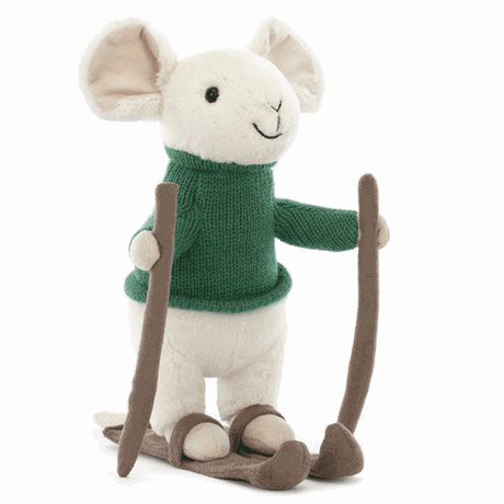 Jellycat Merry Mus On Ski 18 cm