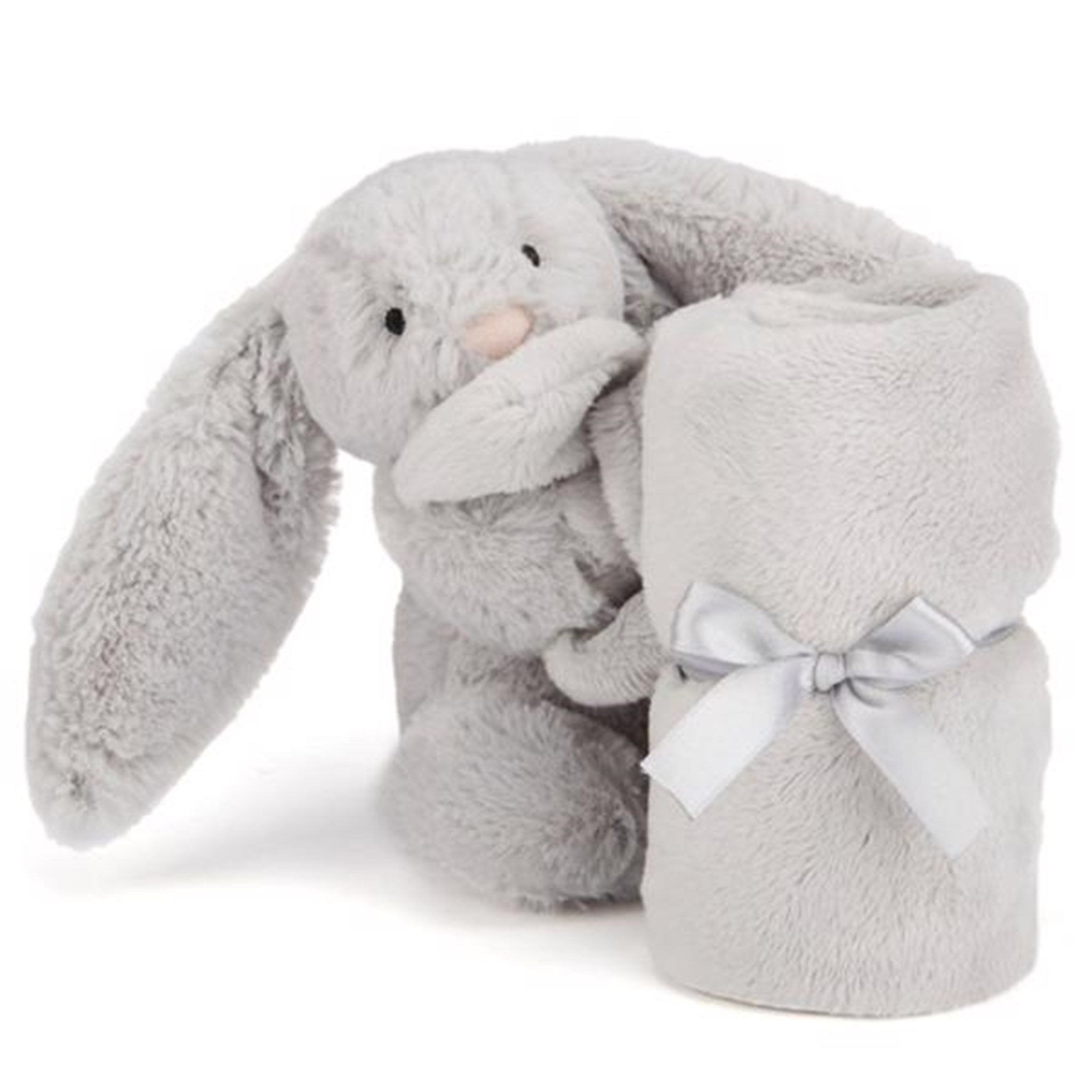 Jellycat Bashful Rabbit Soother Silver 2