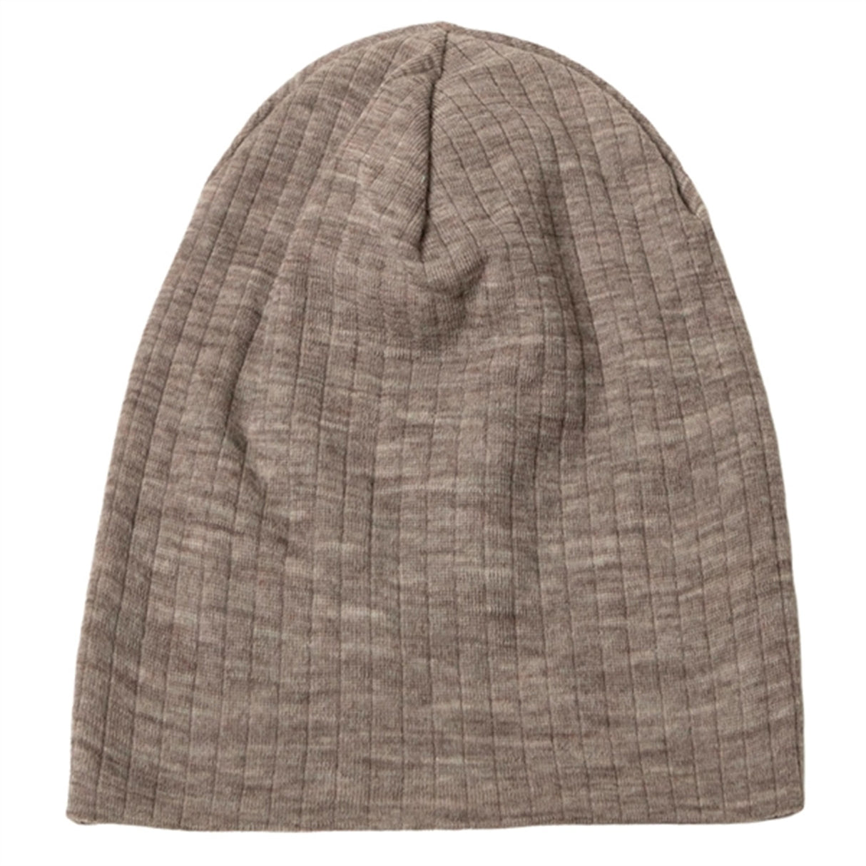 Joha Wool Sesame Melange Beanie Hat