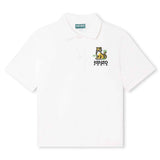 Kenzo Ivory Polo Short Sleeved