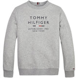 Tommy Hilfiger Logo Sweatshirt Light Grey Heather