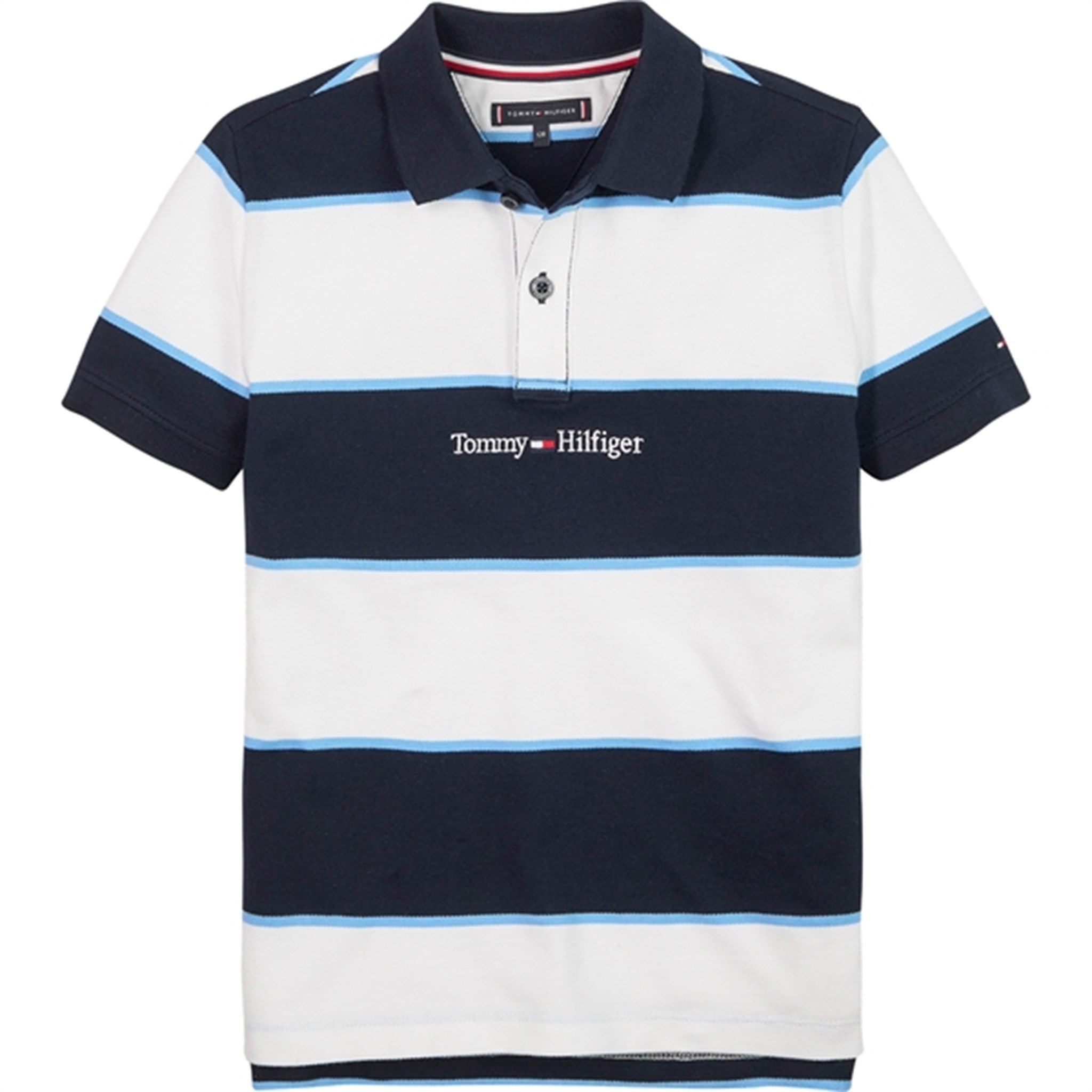 Tommy Hilfiger Rugby Stripe Polo T-shirt Desert Sky Stripes