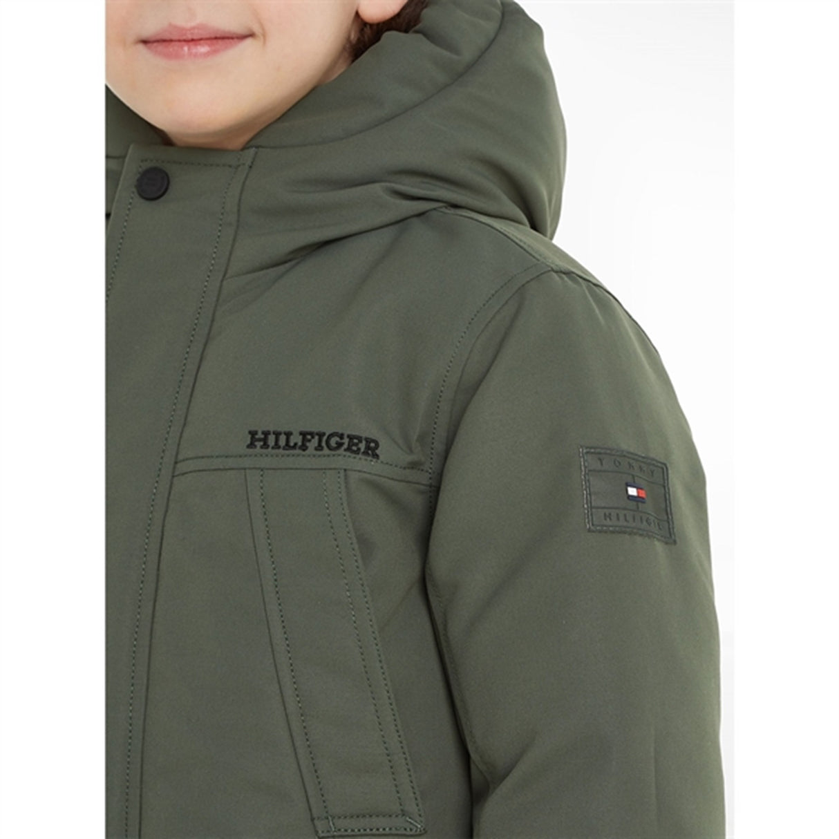 Tommy Hilfiger Tech Parka Jacket Olive Green 3