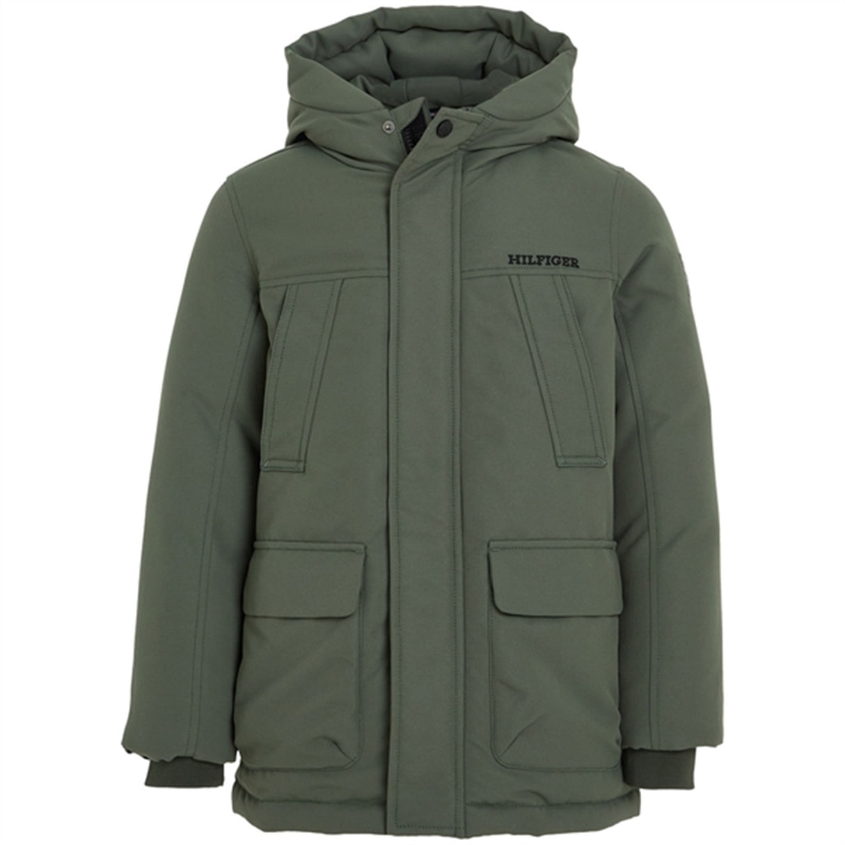 Tommy Hilfiger Tech Parka Jacket Olive Green