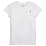 Tommy Hilfiger Essential Ruffle Sleeve T-shirt White