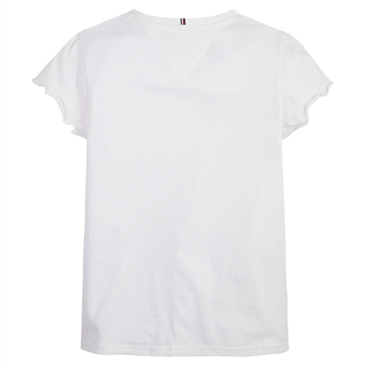 Tommy Hilfiger Essential Ruffle Sleeve T-shirt White 2