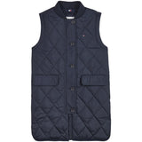 Tommy Hilfiger Quilted Long Vest Desert Sky