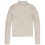 Tommy Hilfiger Comfy Rib Essential Sweater Heathered Oatmilk 3