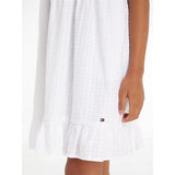 Tommy Hilfiger Seersucker Gingham Dress White 3