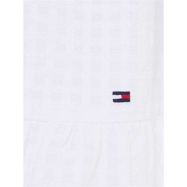 Tommy Hilfiger Seersucker Gingham Dress White 4