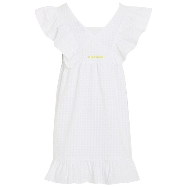 Tommy Hilfiger Seersucker Gingham Dress White 6