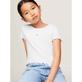 Tommy Hilfiger Essential Rib Blouse White 2