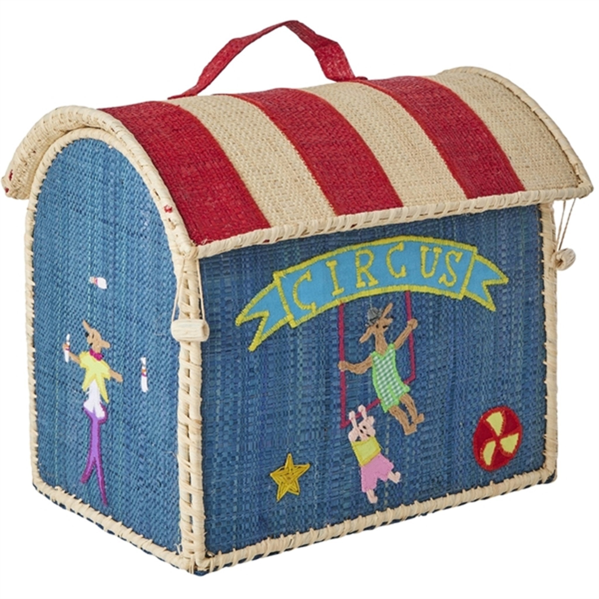 RICE Circus Theme Storage Basket Exstra Small