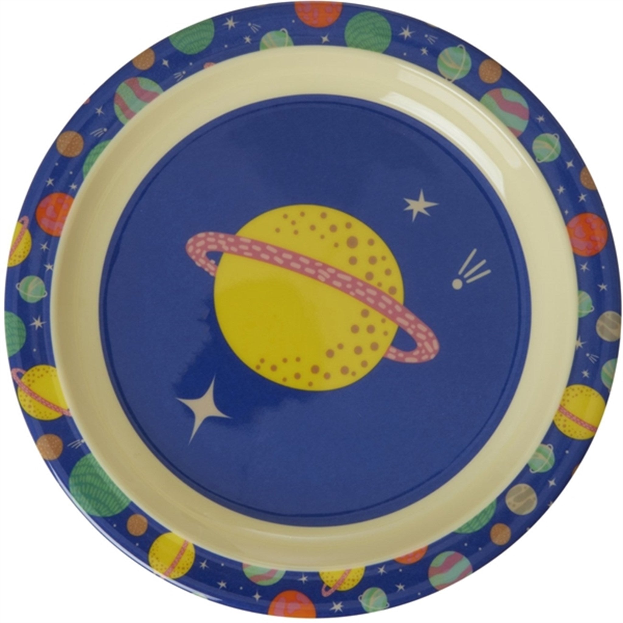 RICE Galaxy Melamine Childrens Plate