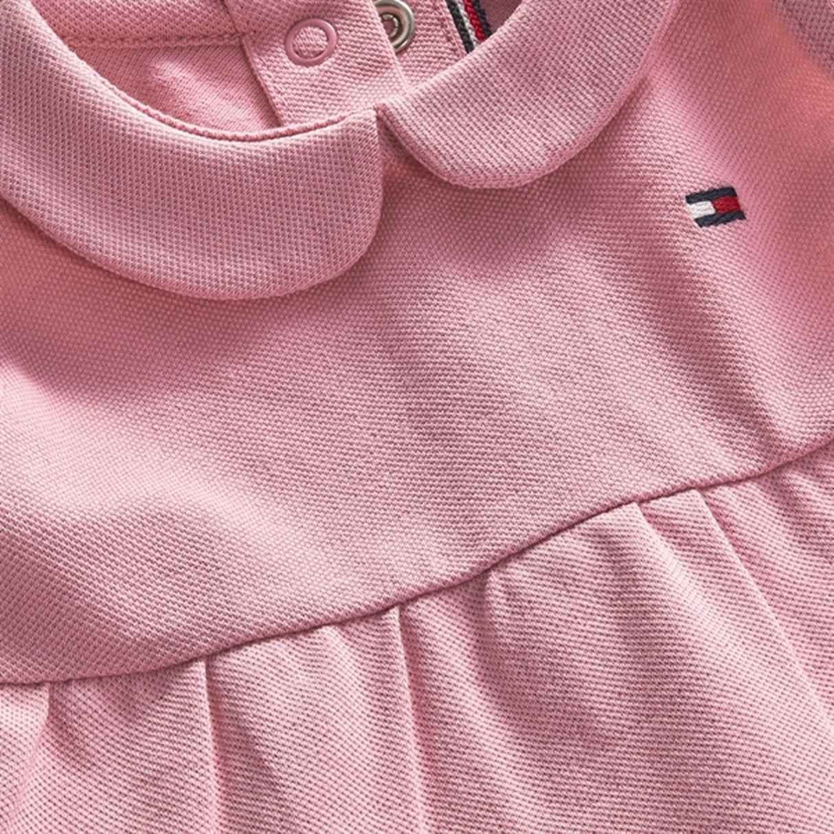 Tommy Hilfiger Baby Flag Pique Dress Broadway Pink 3