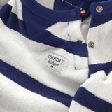 Tommy Hilfiger Baby Striped Towelling Jumpsuit Pilot Blue / Ancient White Stripe 2