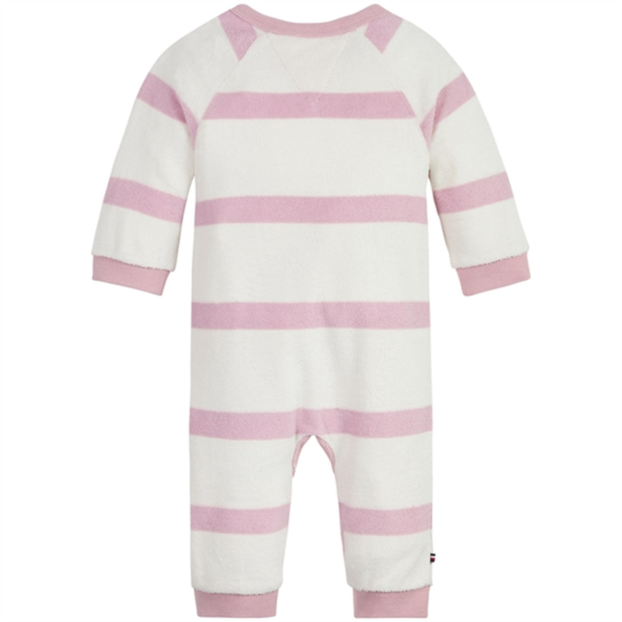 Tommy Hilfiger Baby Striped Towelling Jumpsuit Pink Shade / Ancient White Stripe 2