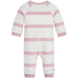 Tommy Hilfiger Baby Striped Towelling Jumpsuit Pink Shade / Ancient White Stripe 2