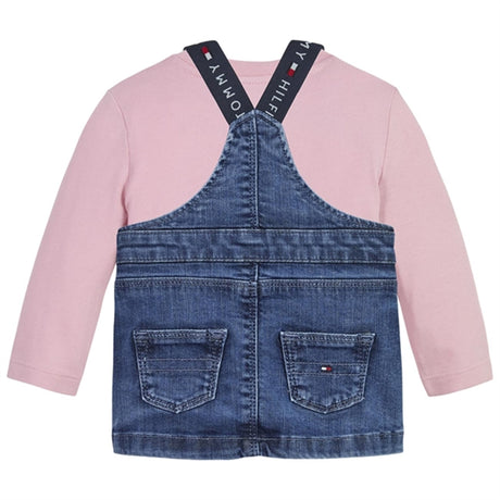 Tommy Hilfiger Baby Graphic Dungaree Set Pink Shade 2