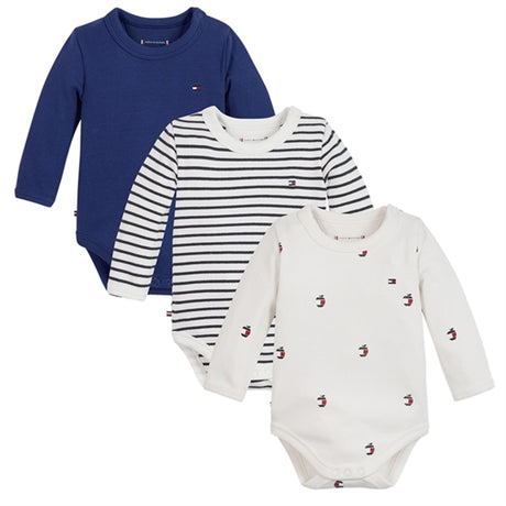 Tommy Hilfiger Baby Body Gift Box 3-Pack Pilot Blue