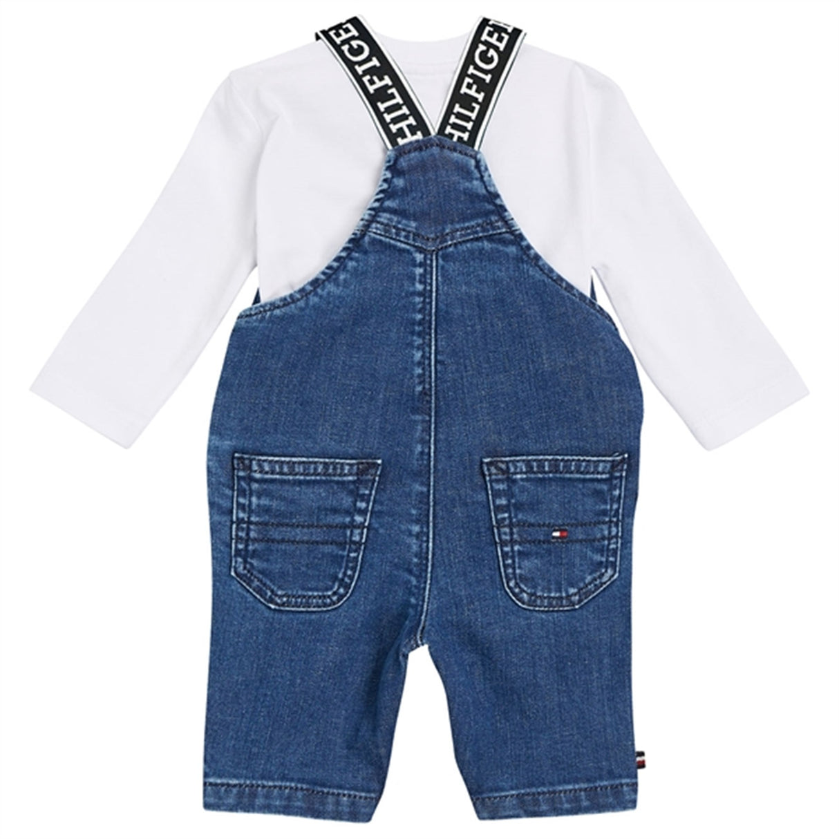 Tommy Hilfiger Baby Denim Dungaree Set Denim Medium 2