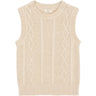 Copenhagen Colors Cream Knitted Cable Vest