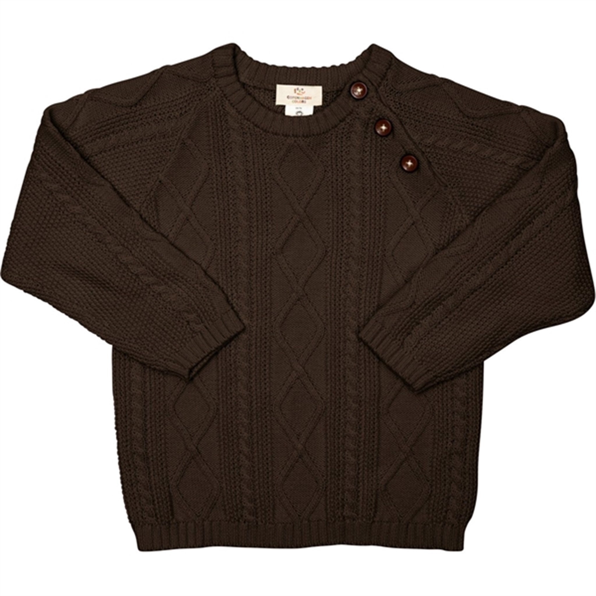 Copenhagen Colors Dark Brown Knitted Jumper