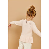 Copenhagen Colors Soft Pink Strik Pullover w. Frills 4