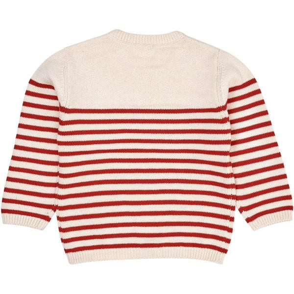 Copenhagen Colors Cream/Red Combi Strik Sailor Sweater Stripe 9